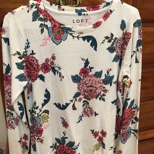 Loft Bubble Hem Sweater Top